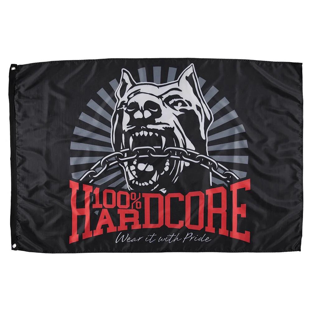 Flaga 100% Hardcore „Dog” – Flaga hardcore / gabber | TrueHardcoreStore